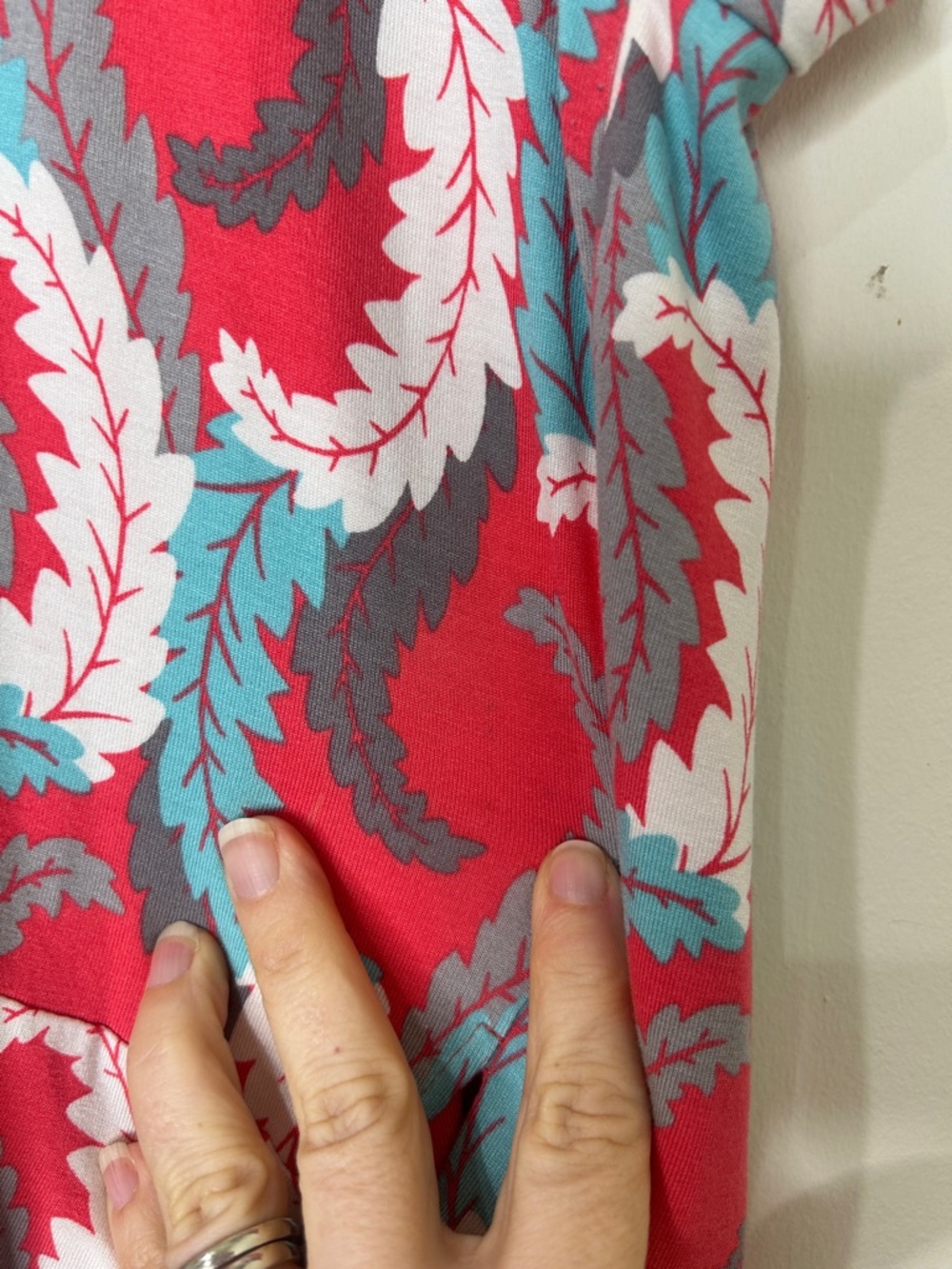 BODEN Marie V-Neck Wrap Dress Coral Blue Size 10R - Picture 16 of 16